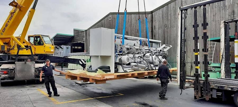 2021, Août - Installation d'une nouvelle 8e Raboteuse